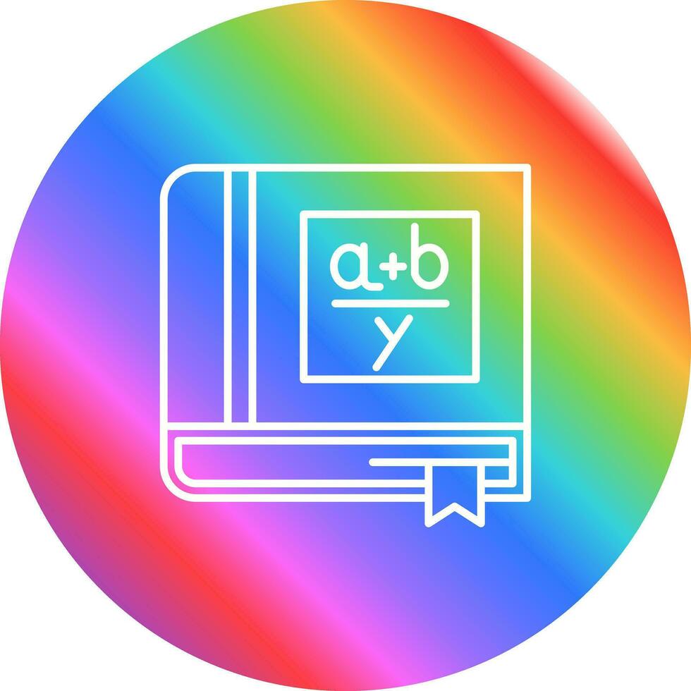 Algebra Book Vector Icon