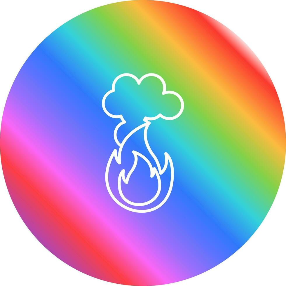 Fire Pollution Vector Icon