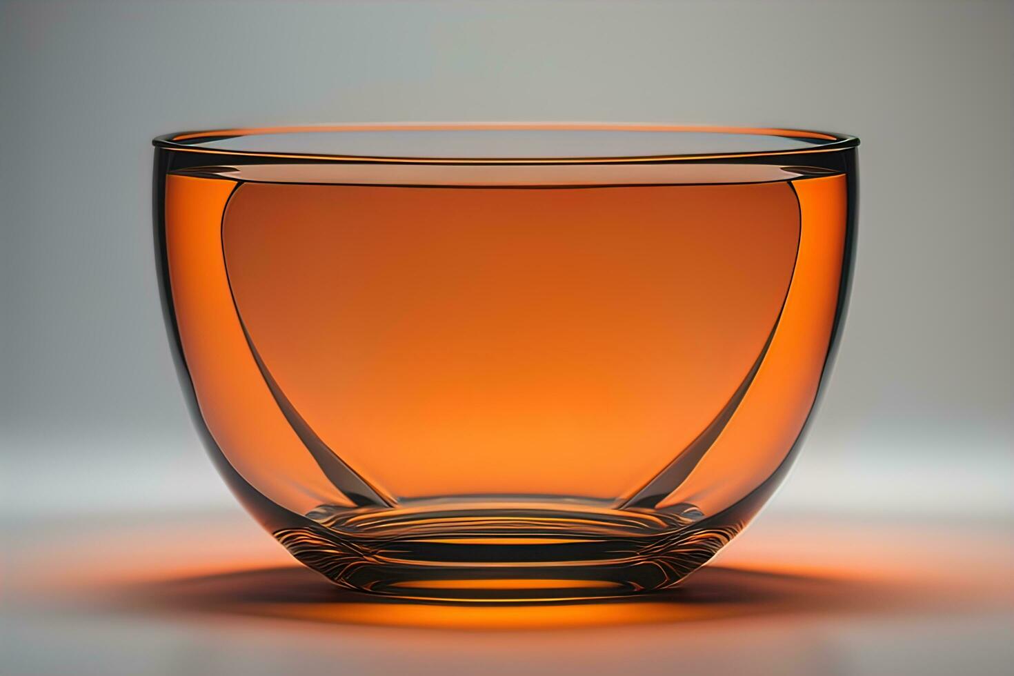 Colorful glass pot on a dark background. ai generative photo