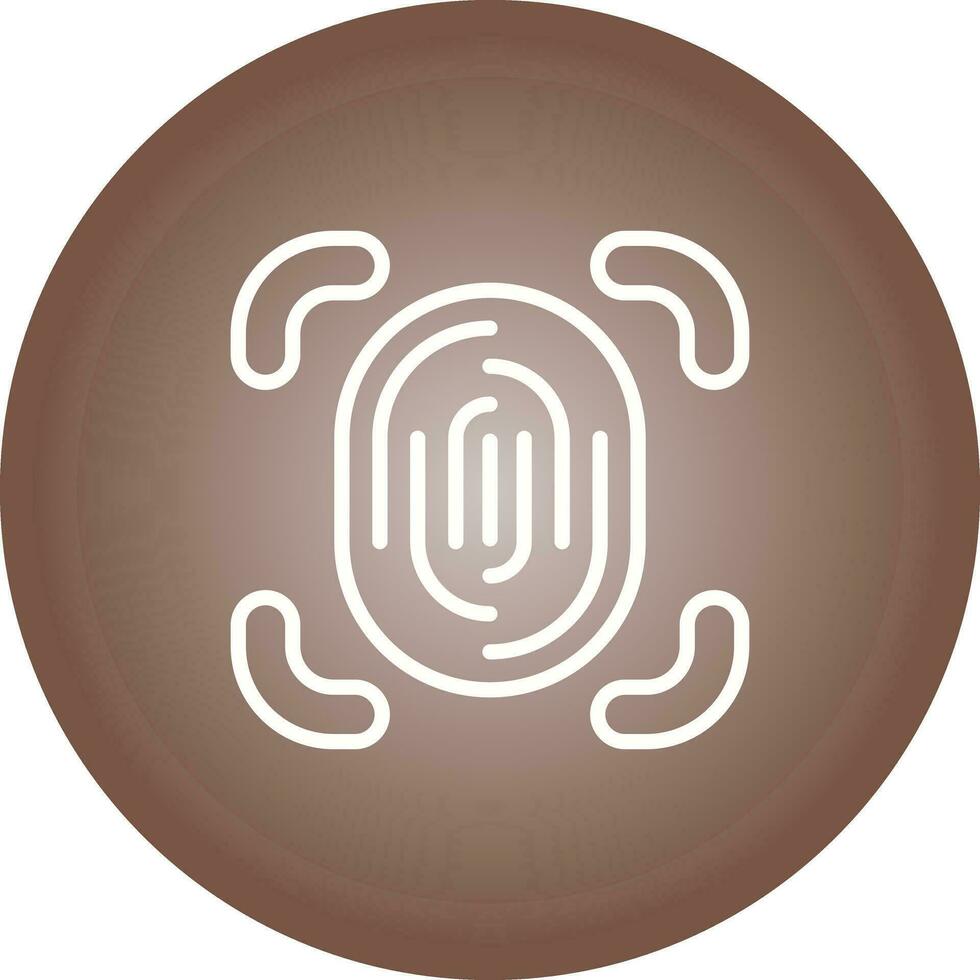 Fingerprint Scanner Vector Icon