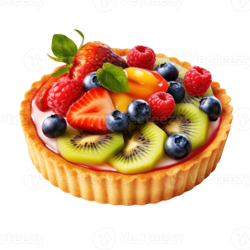 Tart with berries isolated png