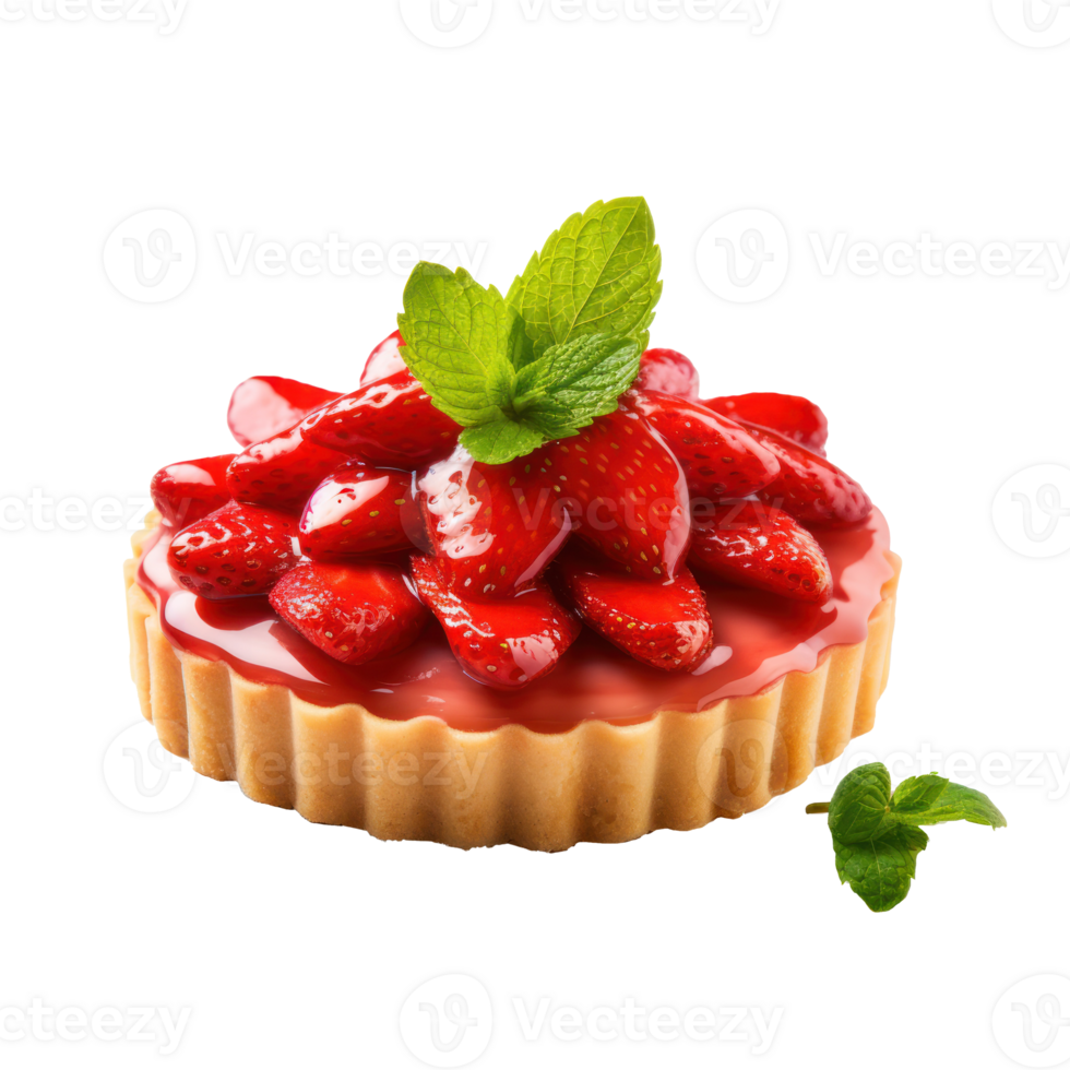 Tart with berries isolated png