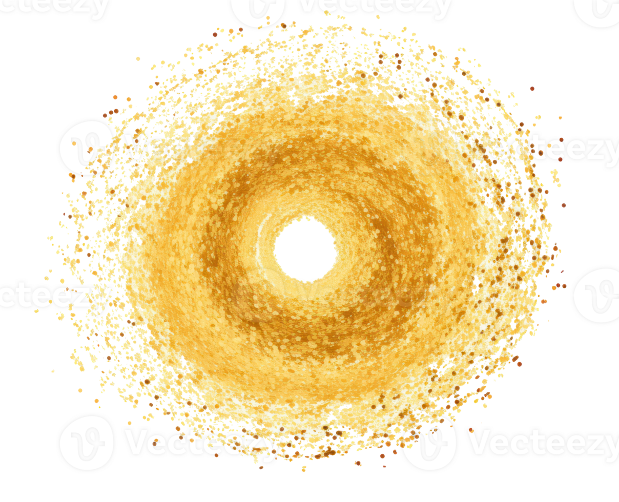 d'oro luccichio polvere isolato png