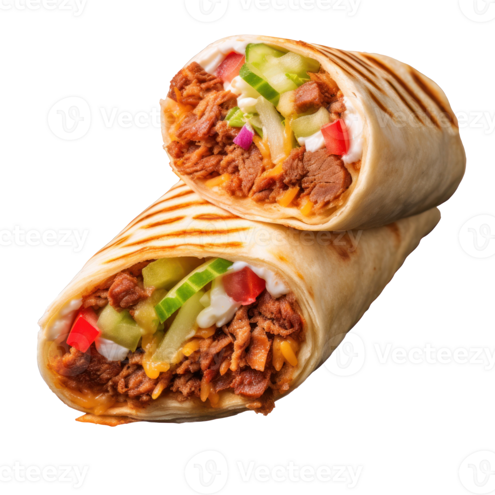 Fresh shawarma isolated png