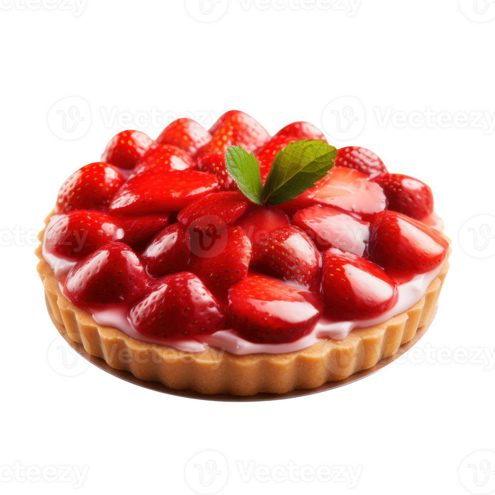 Tart with berries isolated png