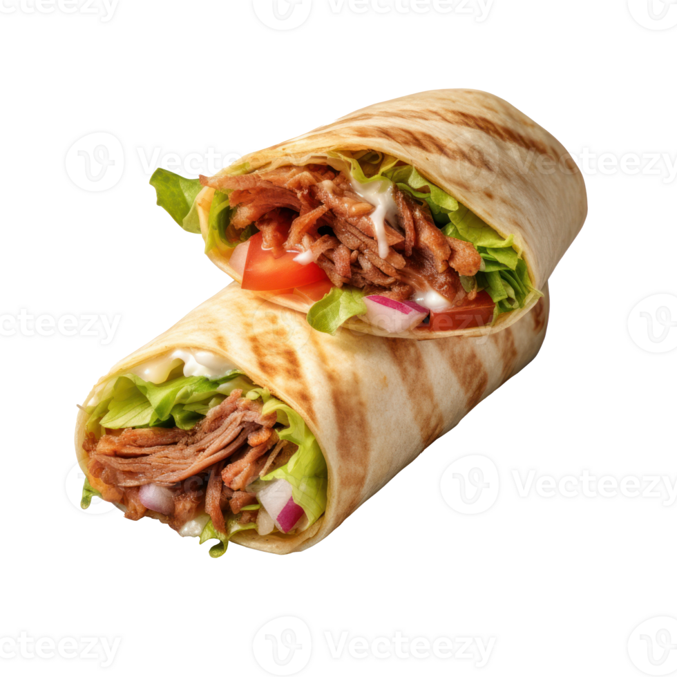 Fresh shawarma isolated png