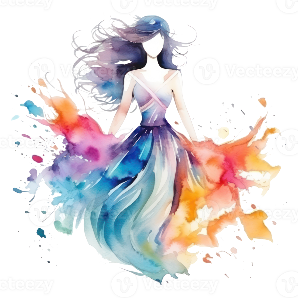 Clothes Accessories Set Trendy Vogue Outfit Watercolor Background  Illustration Set Stock Illustration by ©AndreYanush #236213126