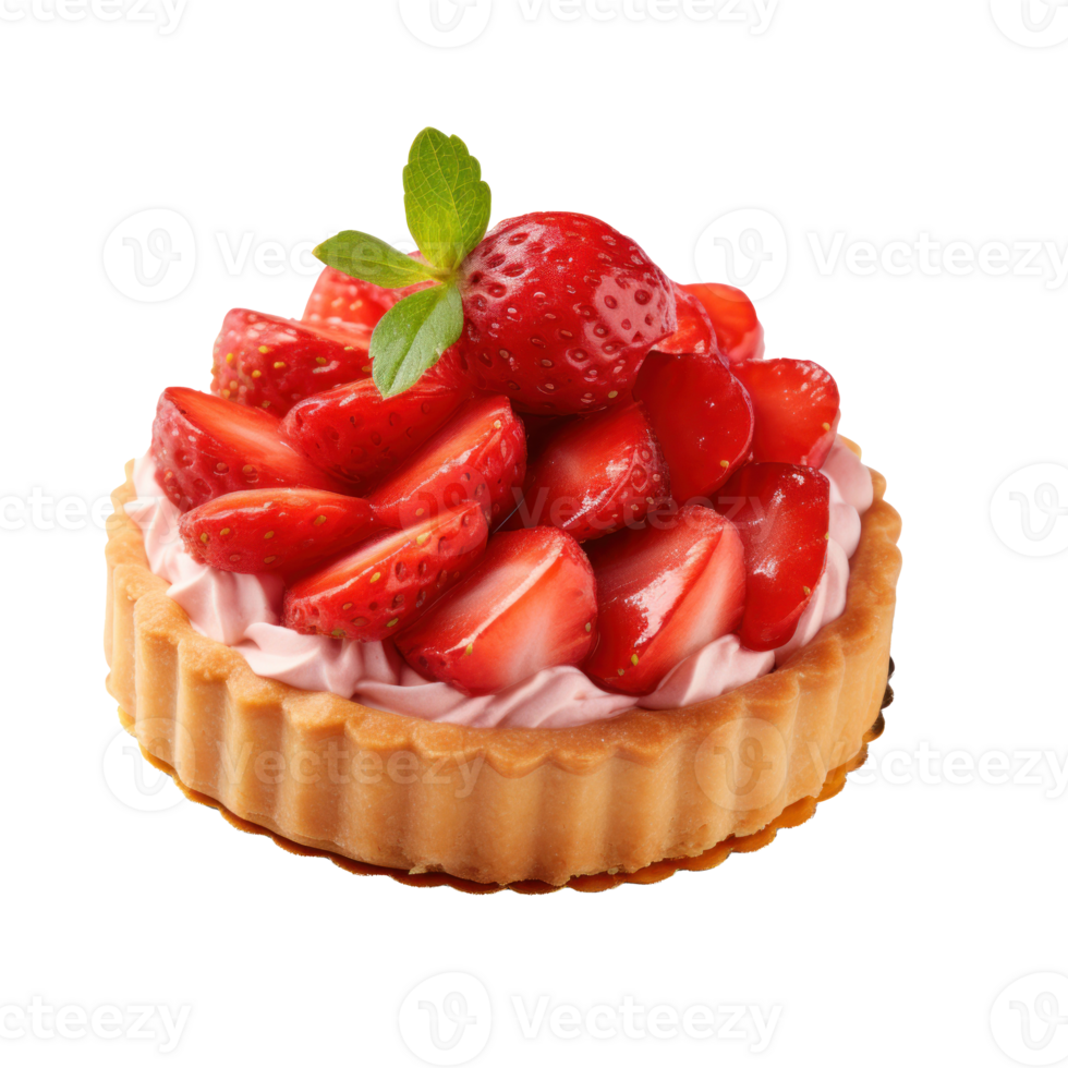 Tart with berries isolated png