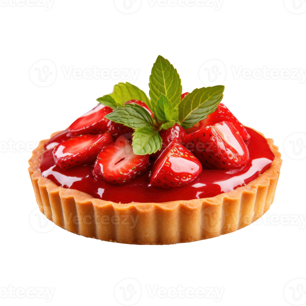 Tart with berries isolated png