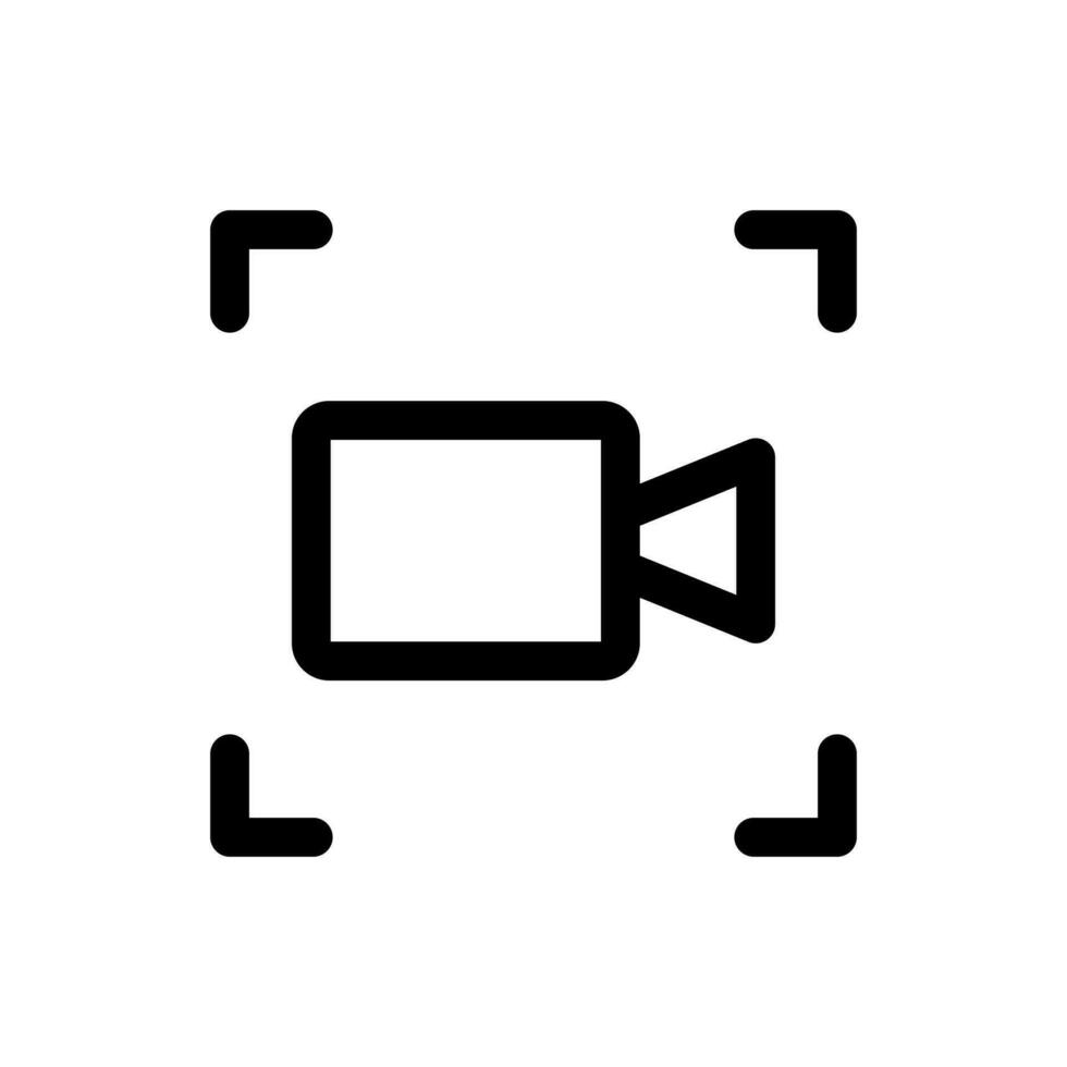 Screen Recorder Icon Vector Illustration. isolated on white background