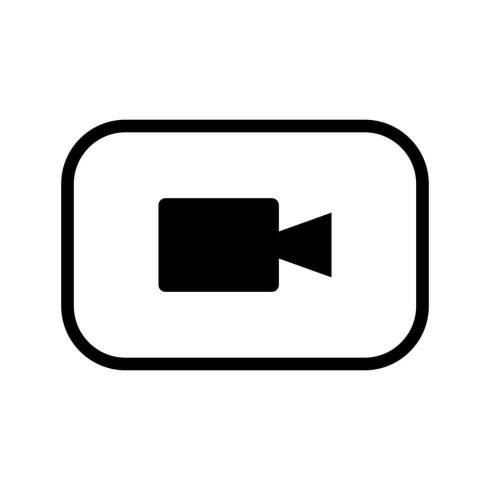 Screen Recorder Icon Vector Illustration. isolated on white background