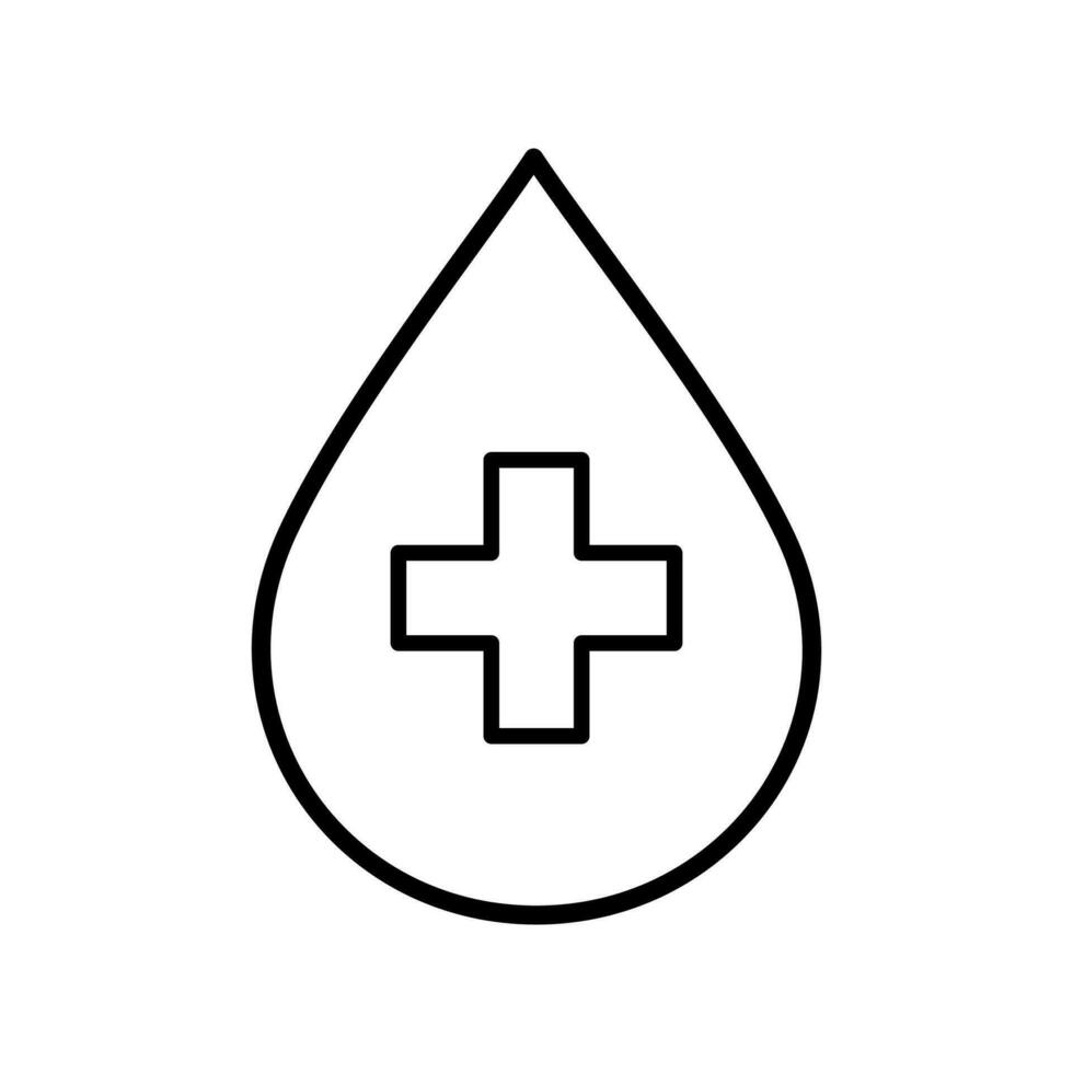 Blood drop icon icon signs set on white background vector