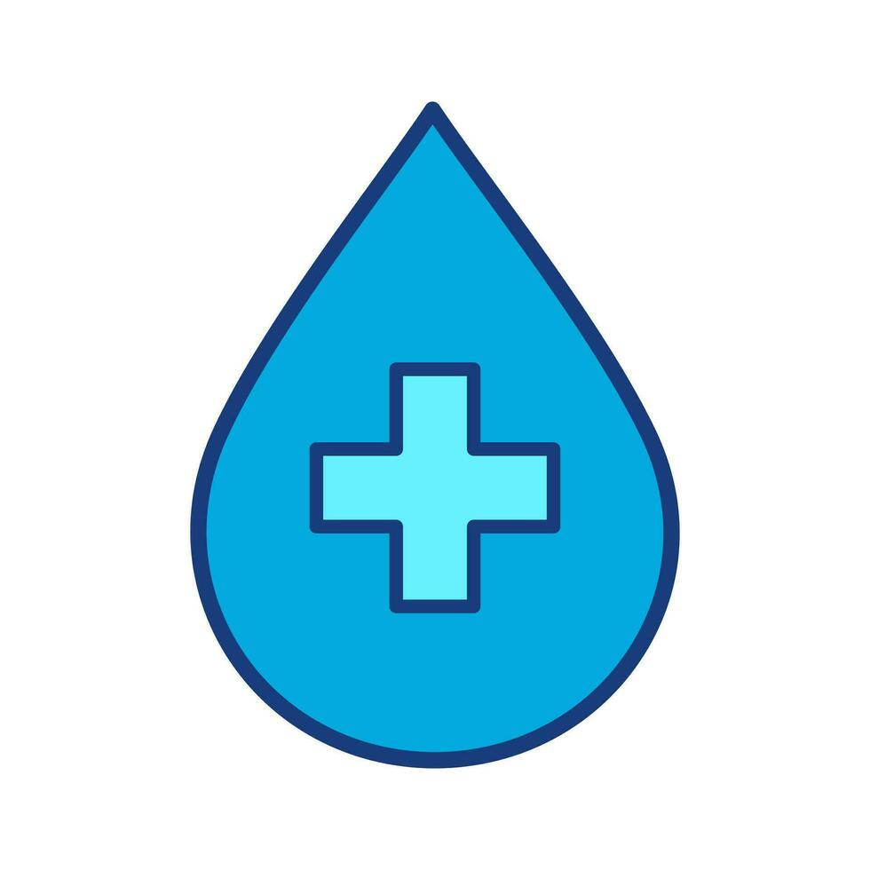 Blood drop icon icon signs set on white background vector