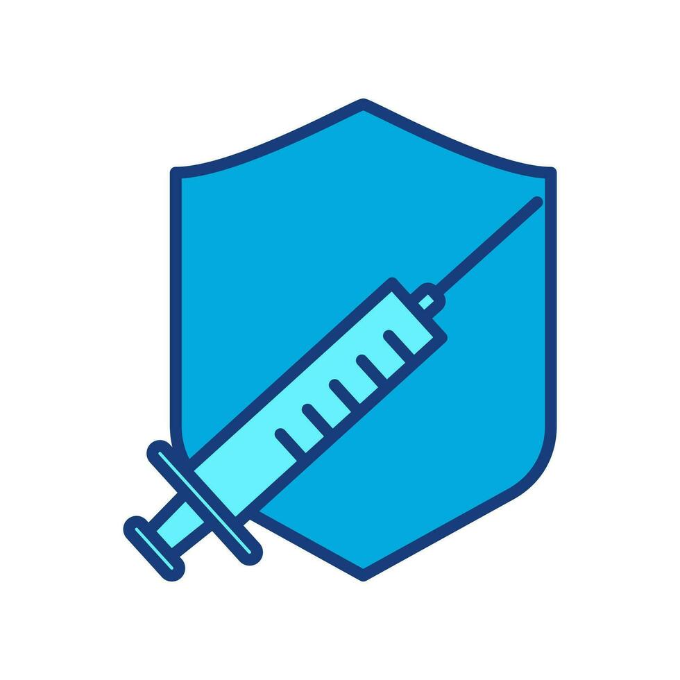 Medical Vaccine icon. Medical Syringe symbol template for graphic and web design logo design collection vector illustration web graphic symbol vector on white background - editable vector