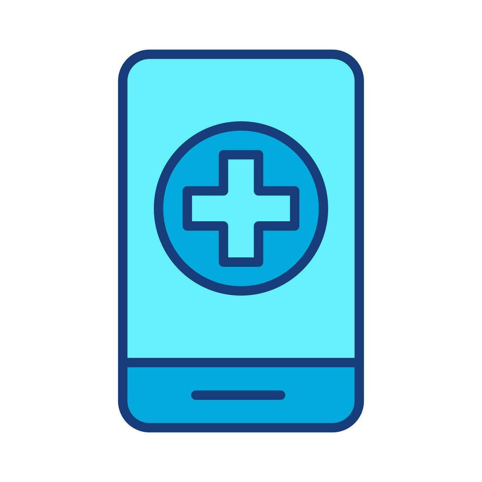 call doctor icon, online phone medical help, health consultation, emergency call, web symbol on white background - editable vector