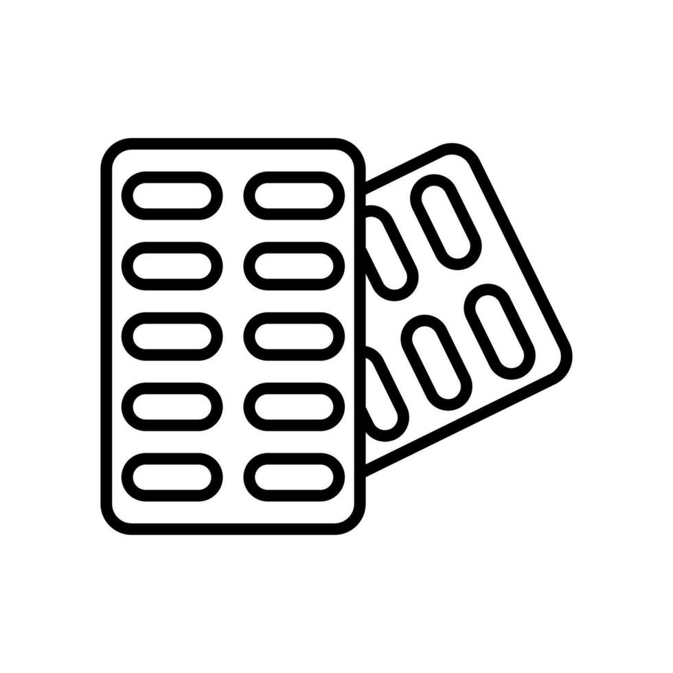 Pill Strip icon Pill Strip vector illustration, web symbol on white background - editable vector