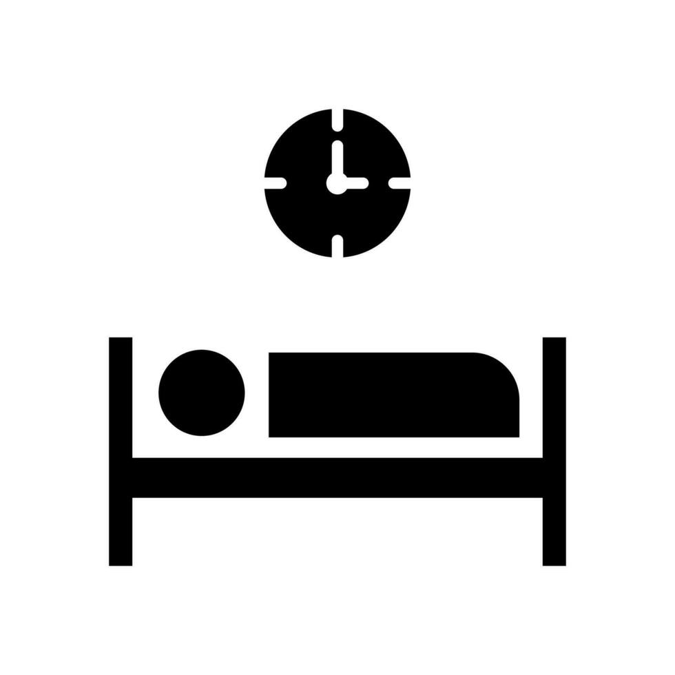 sleep time icon vector isolate white background