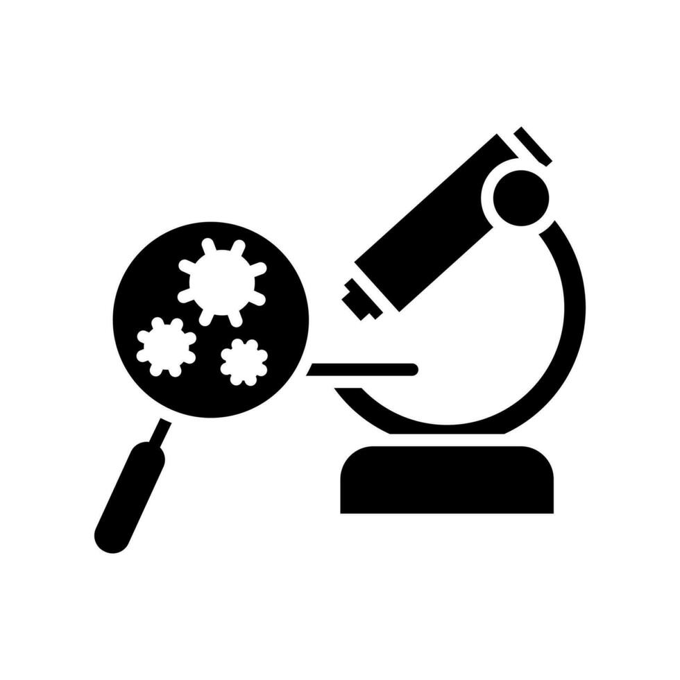 microscope icon. simple,research,laboratory. isolated on white background. vector