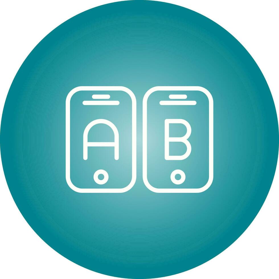A B Testing Vector Icon