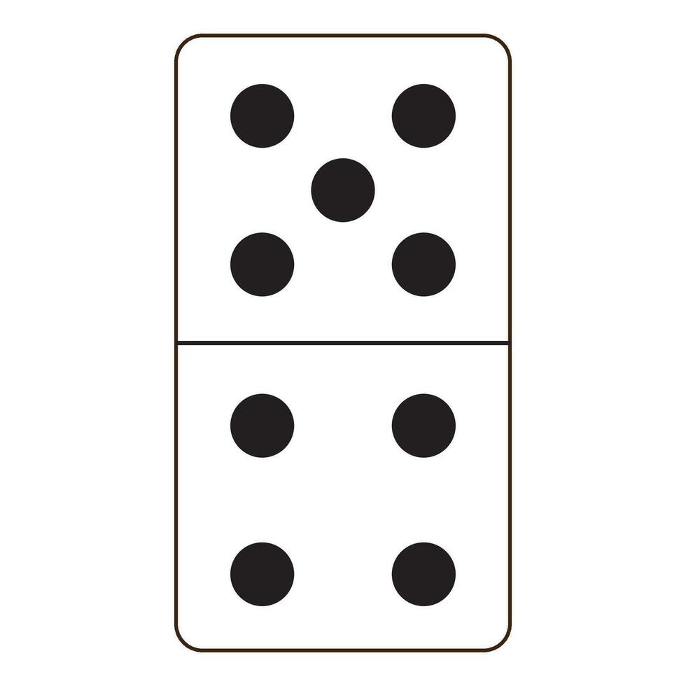 domino card icon logo vector design