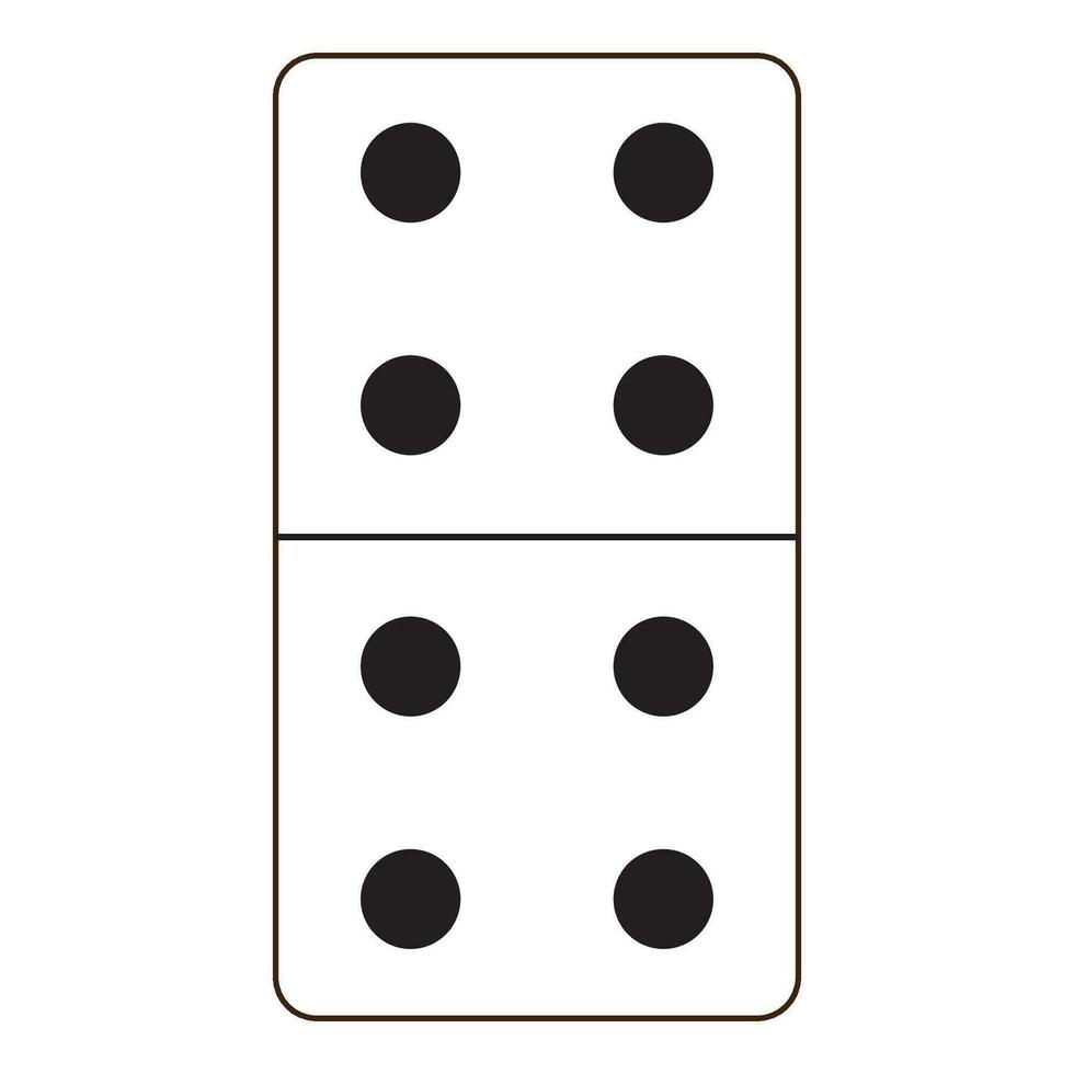 domino card icon logo vector design