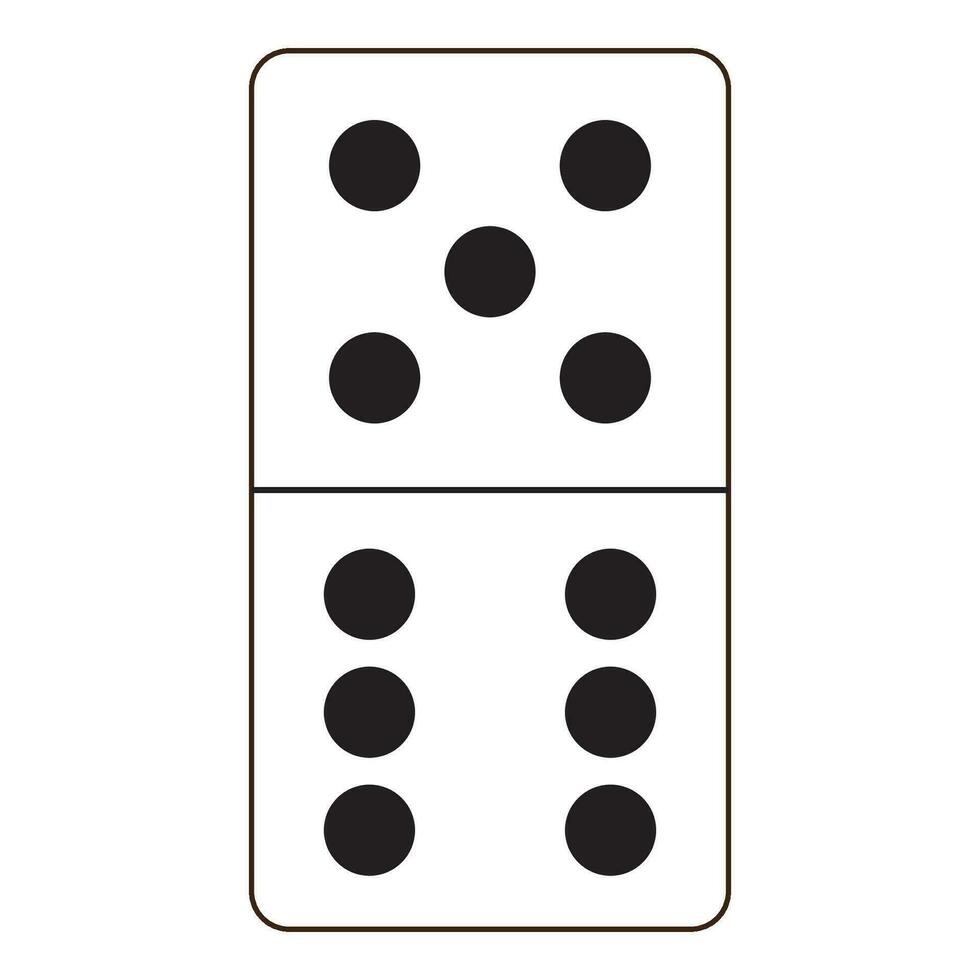 domino card icon logo vector design
