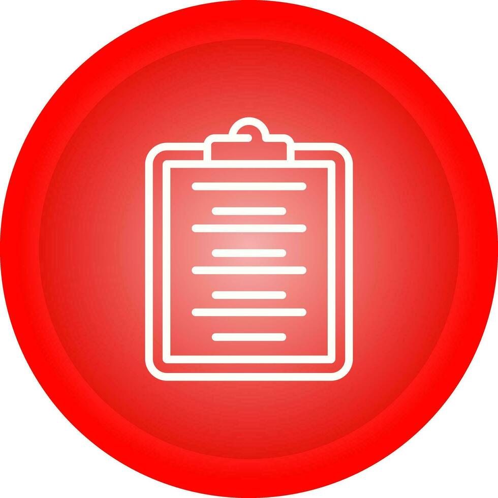 Writing Pad Vector Icon