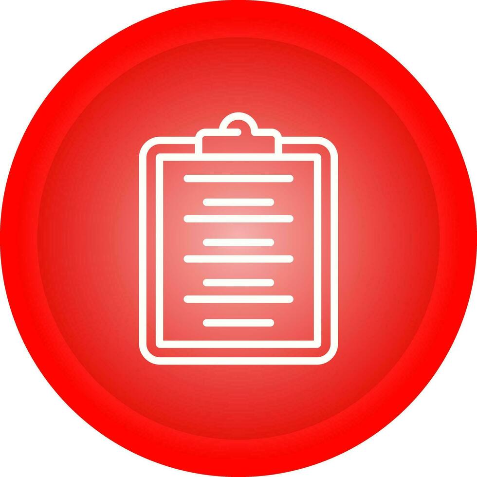 Writing Pad Vector Icon