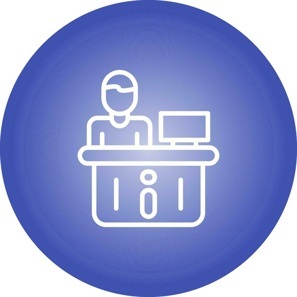 Information Desk Vector Icon