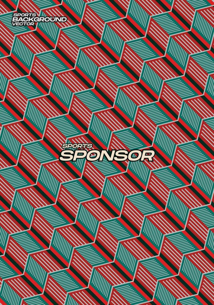 Vector Background Dark Red Green for Sport Jersey Sublimation Pattern Texture