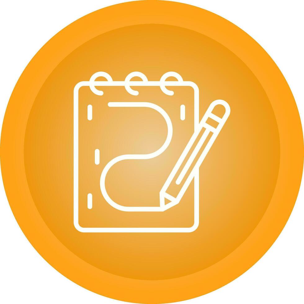 Sketching Vector Icon