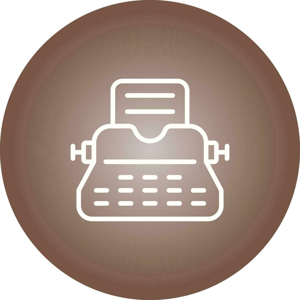 Typewriter Vector Icon