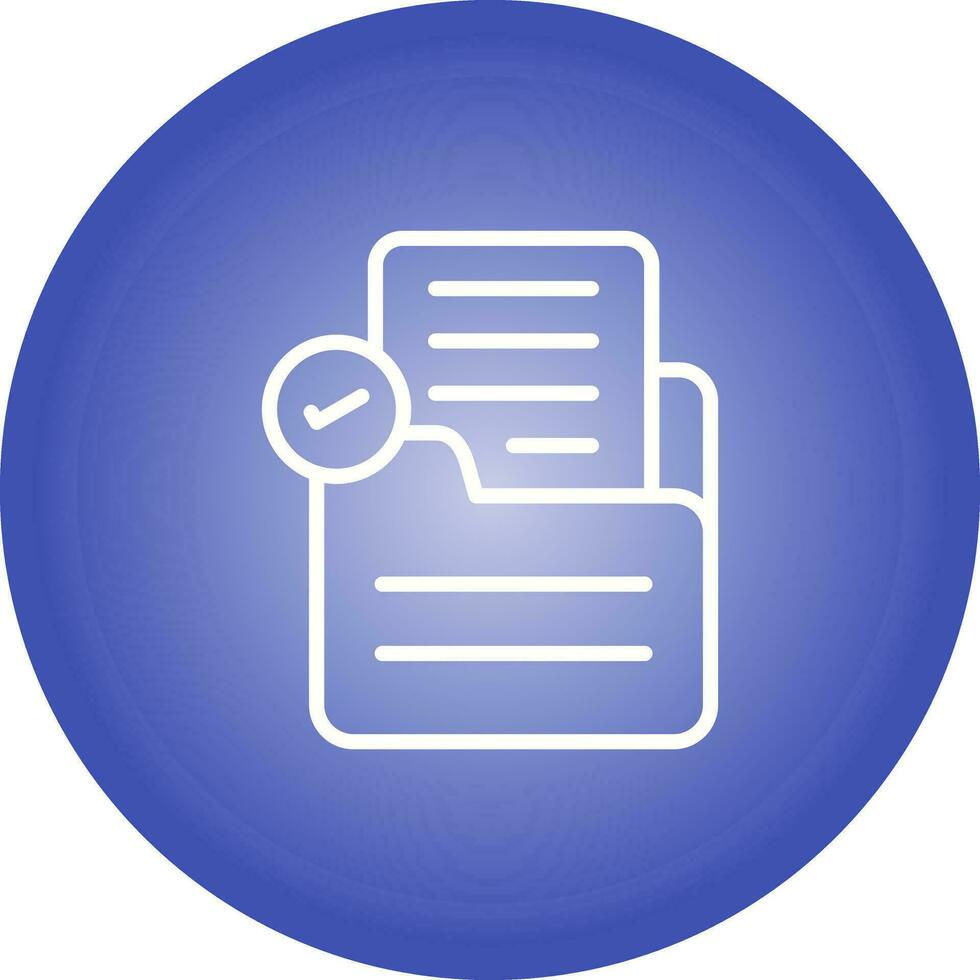 Document Check Vector Icon