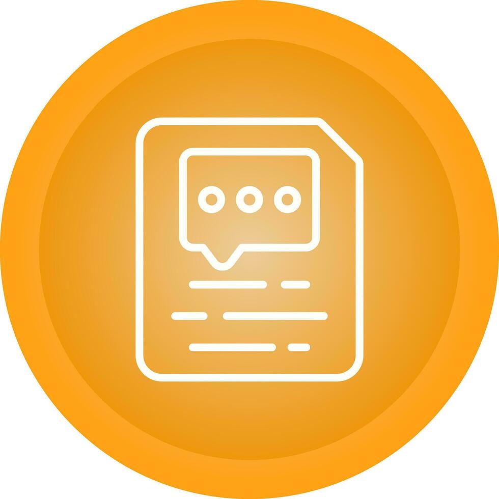 Document Insert Comment Vector Icon