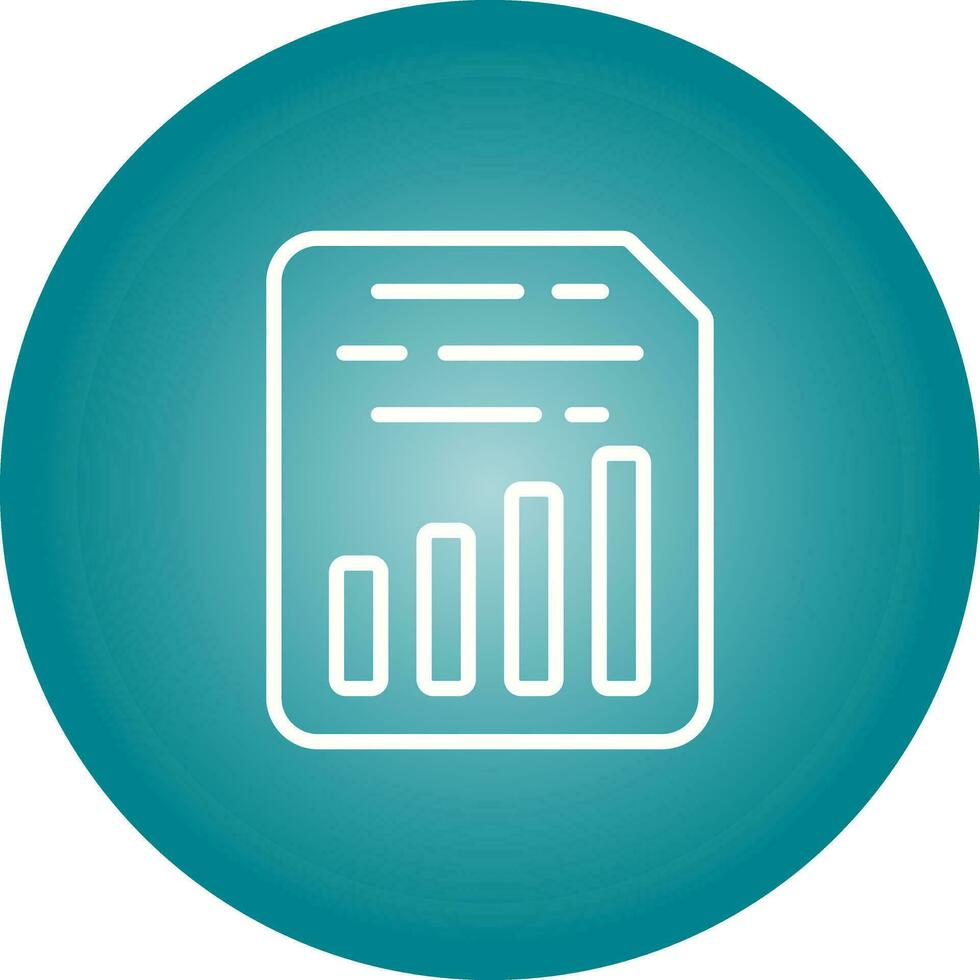 Document Insert Chart Vector Icon