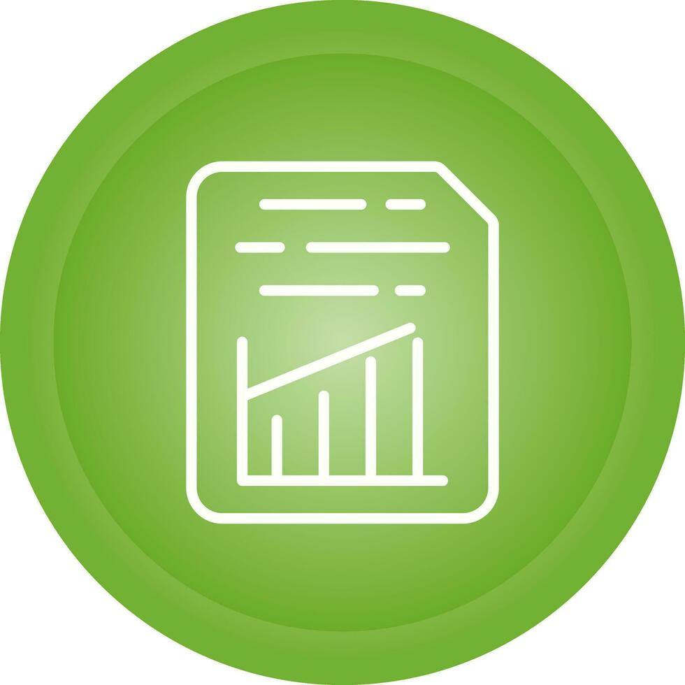 Document Insert Graph Vector Icon