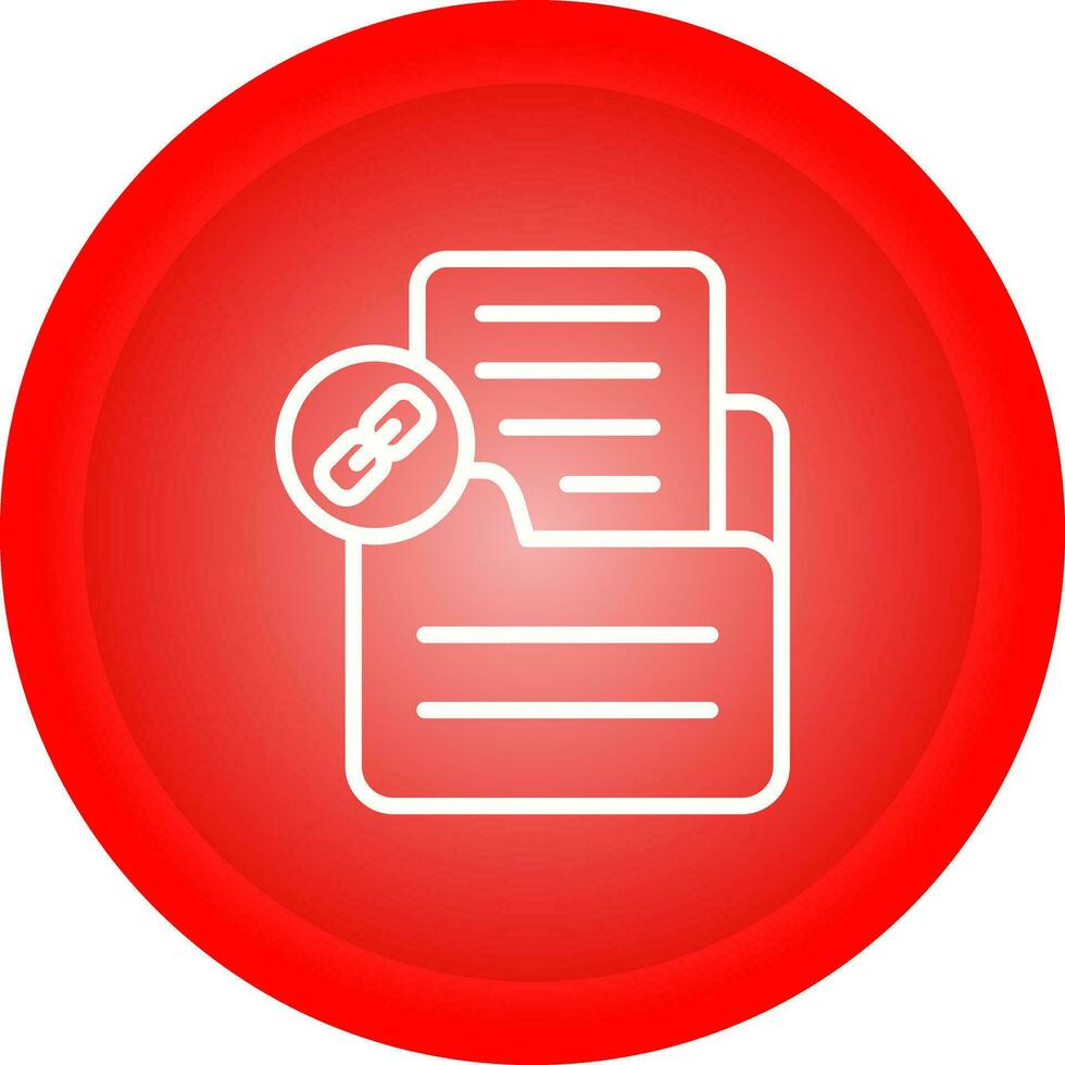 Document Link Vector Icon