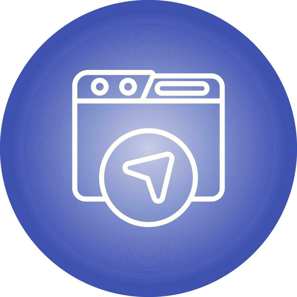 Website Navigation Vector Icon