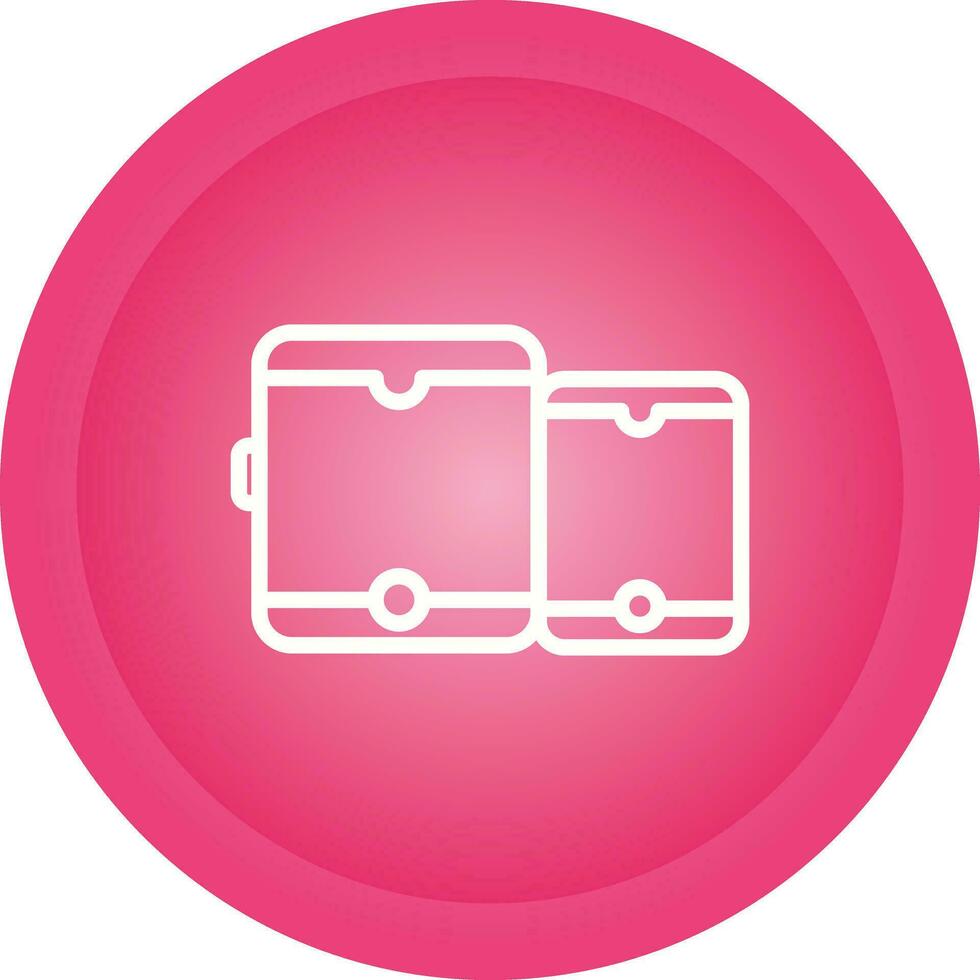 Tablet with smartphone Vector Icon