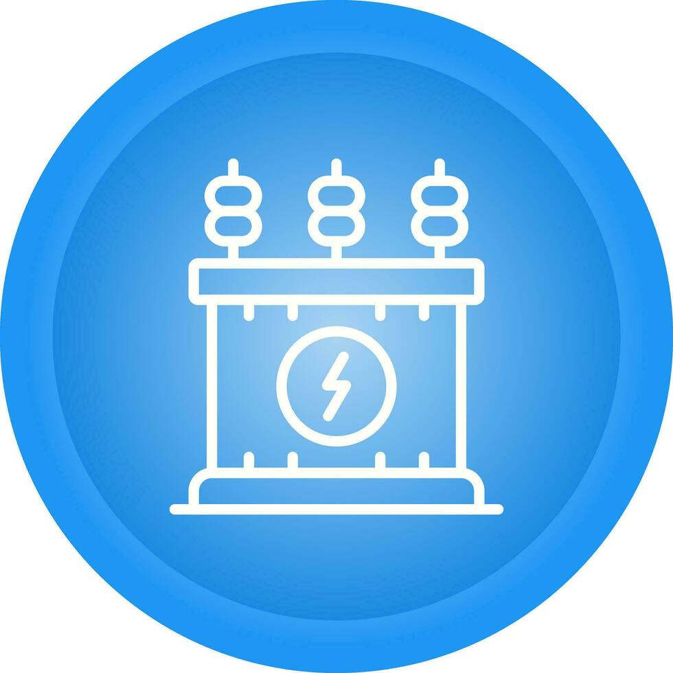 Power Transformer Vector Icon