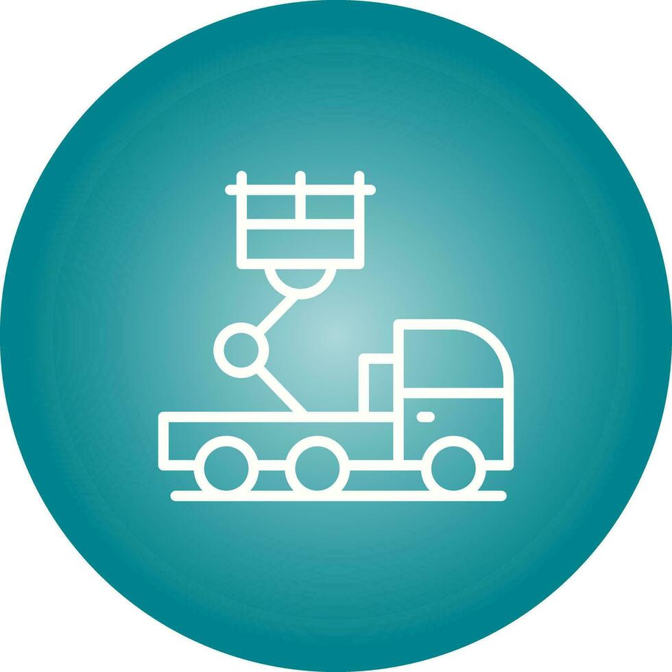 Ladder Truck Vector Icon