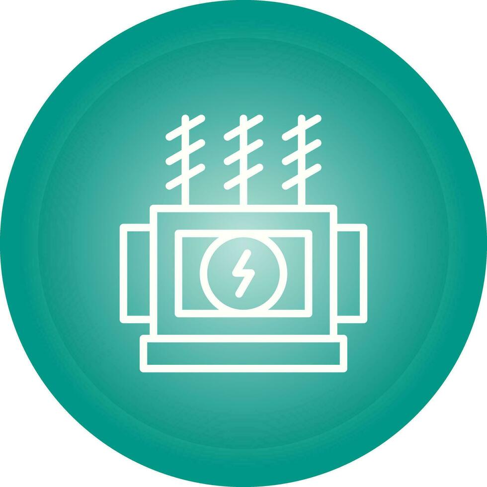 Power Transformer Vector Icon