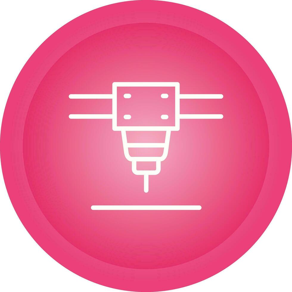 Laser Cutting Machine Vector Icon