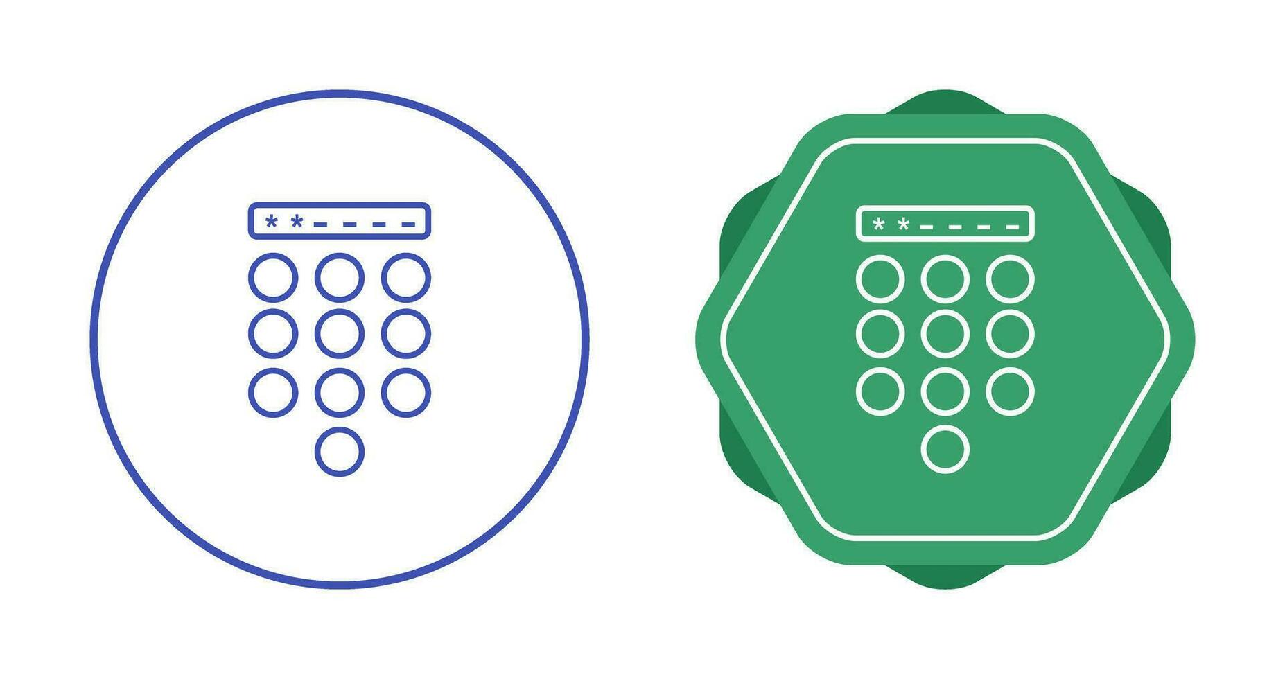 Passcode Lock Vector Icon