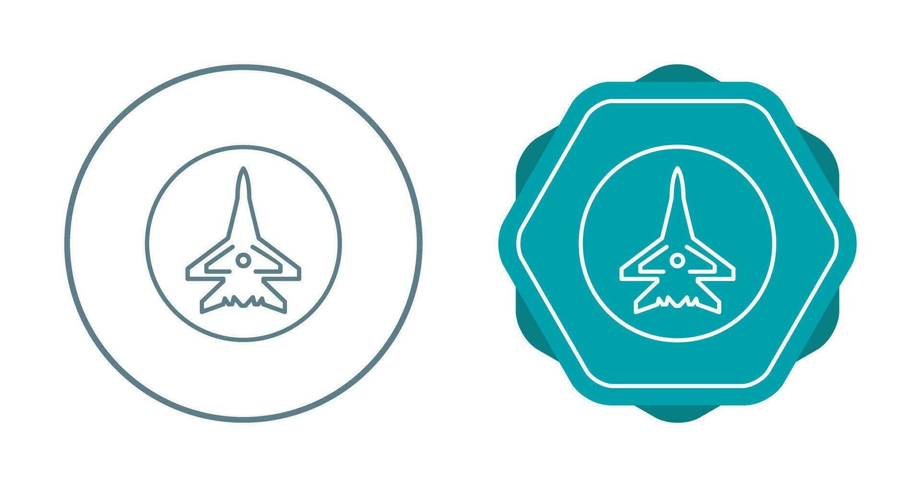 Fighter Plane Vector Icon