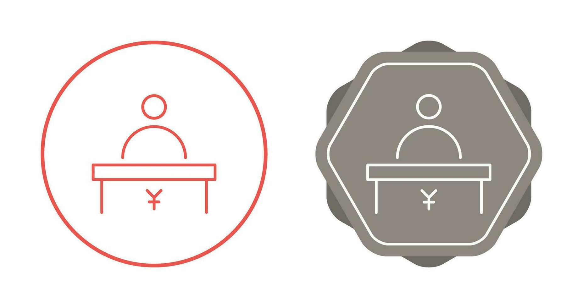 Cashier Vector Icon