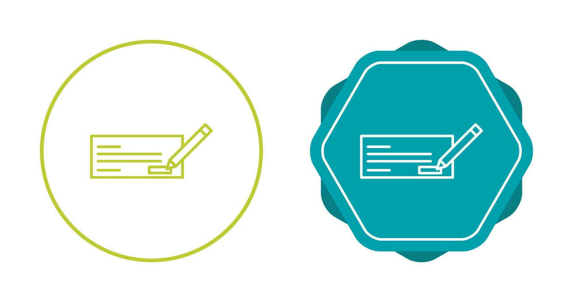 Write Cheque Vector Icon