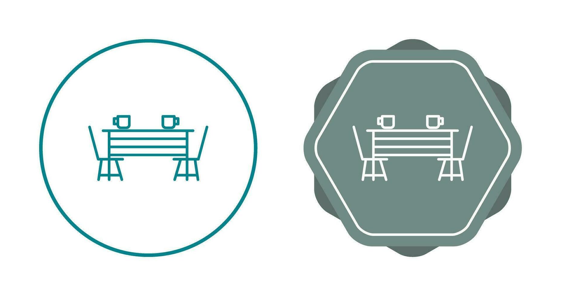 Dining Table Vector Icon