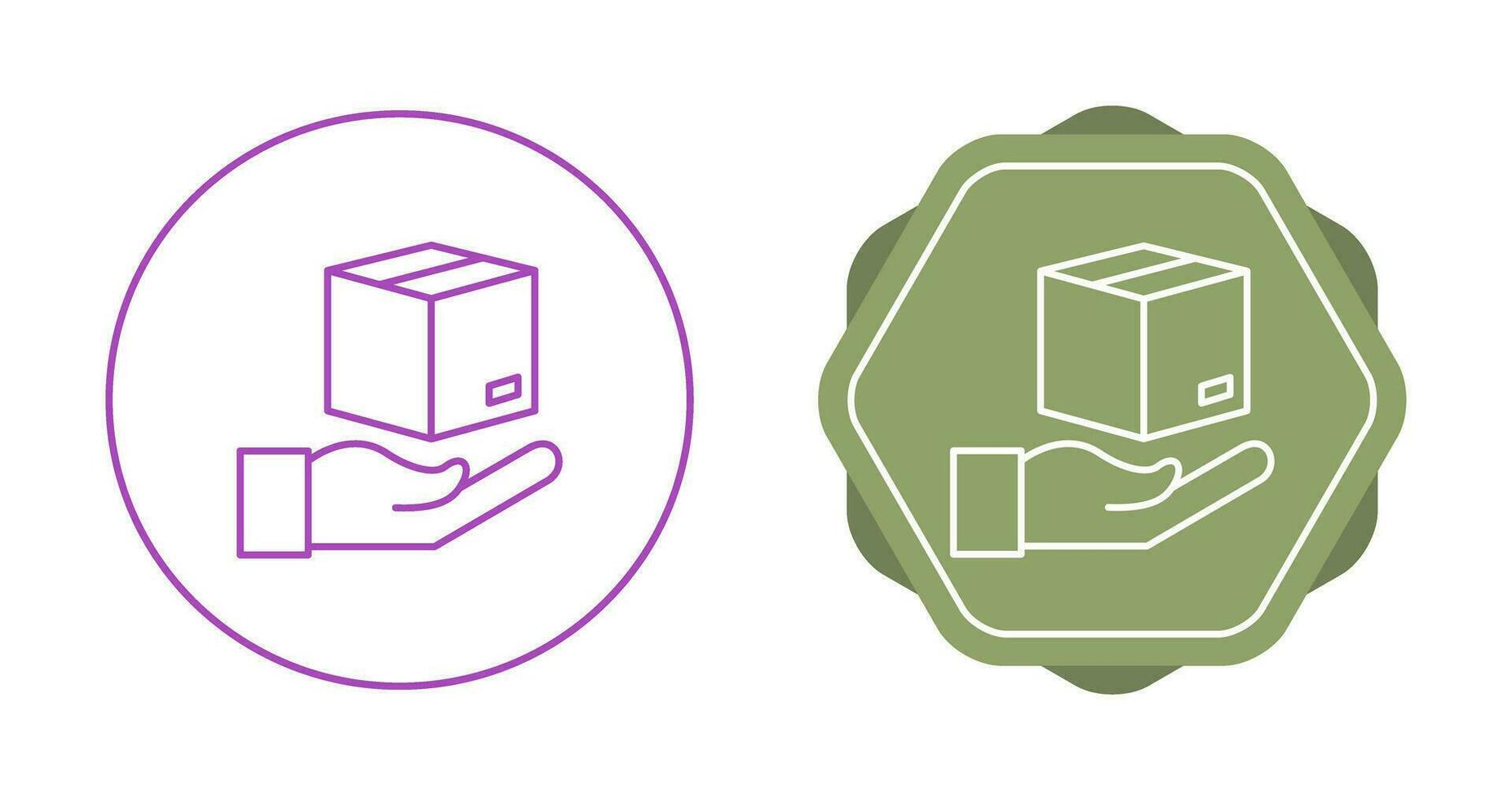 Hand Over Package Vector Icon