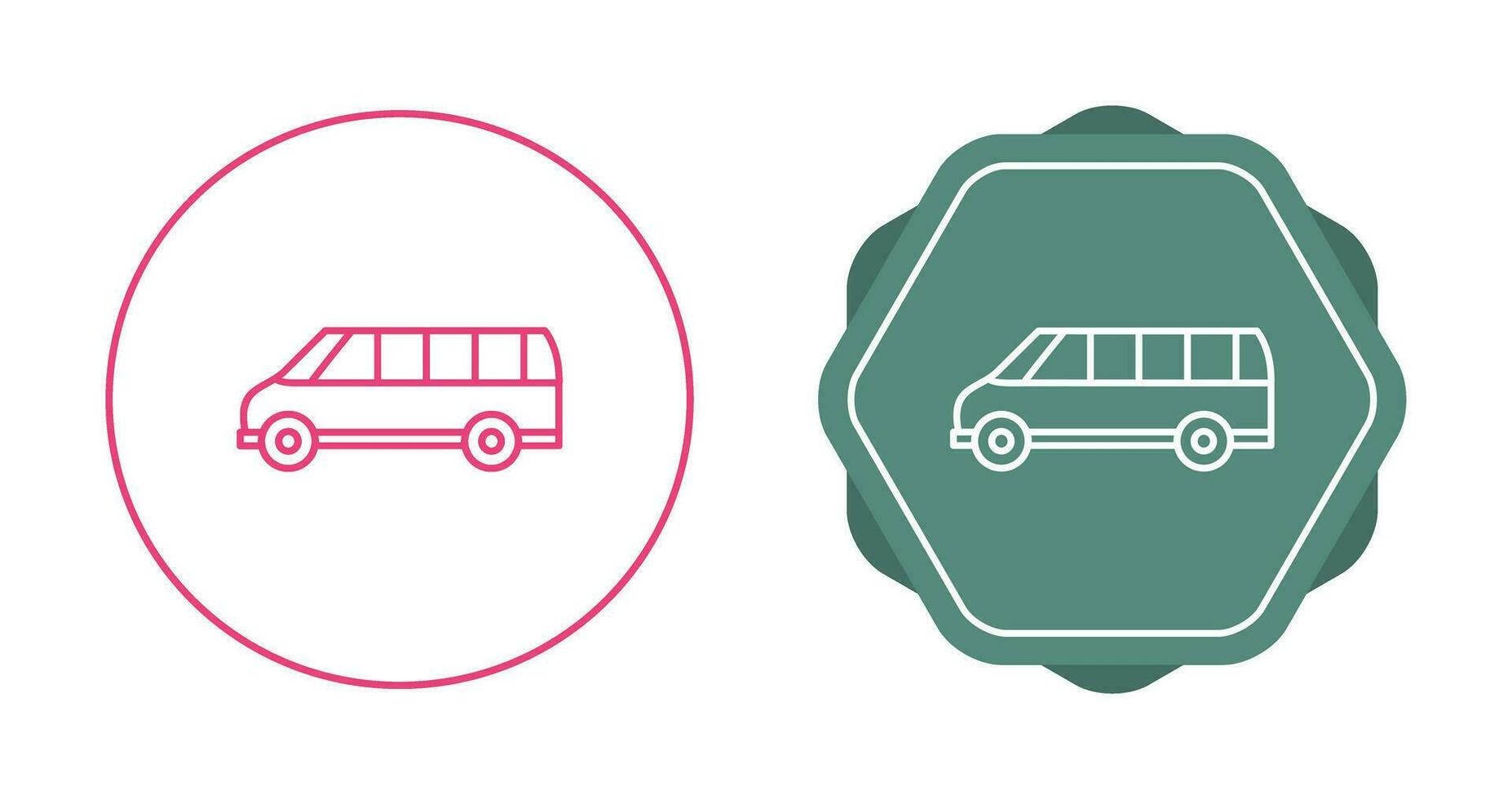icono de vector de autobús de entrega